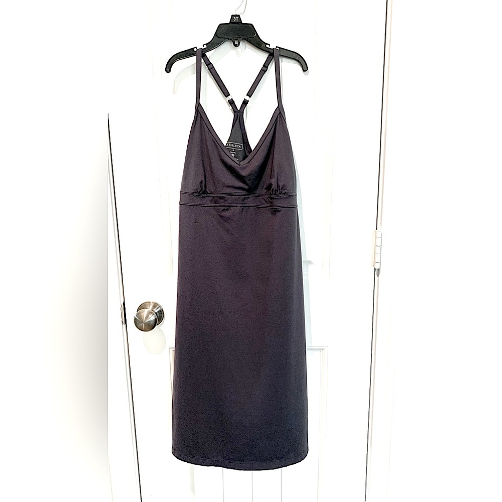 Athleta Gray Workout Dress With Built-In Bra Women’s Sz S Stretchy Breathable